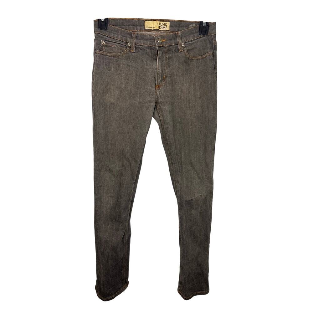 Rustic Dime Charcoal Gray Jeans Men's Size 28x30 Slim Straight Stretch Hipster